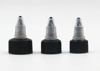 24mm Plastic Packaging Cosmetic Black Twist Off Cap For Gel Bottle