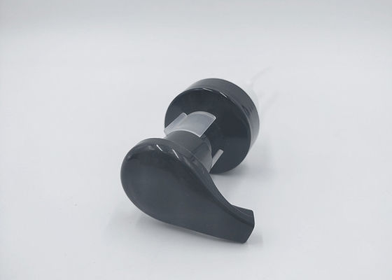 Black Color Mousse Bottle Pump , Cosmetic Foam Pump With Stainless Spring
