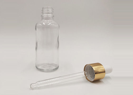 Boston Round 30ml Clear Glass Dropper Bottles