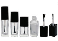 5ml / 8ml / 10ml Square Nail Polish Containers , Empty Polish Bottles Matte Surface