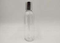 Round Boston Custom Cosmetic Bottles , Clear Plastic Bottles 100ml 200ml OEM