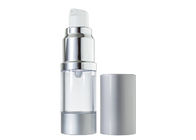 Silver Color Airless Cosmetic Bottles Customized 15ml - 30ml Easy To Carry
