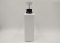 500ml 1000ml PET Blank Shampoo Bottle , Square Cosmetic Bottles 100% White