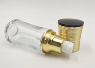 30ml Transparent Glass Cosmetic Bottles Portable Macrame Golden Design