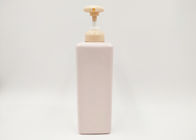 500ml Custom Cosmetic Bottles Pink Square Spray Bottle Recyclable Materials