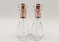50ml Bulb Refillable Glass Cosmetic Bottles With Lotion Pump For Skin Care Packaging