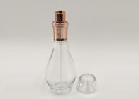 50ml Bulb Refillable Glass Cosmetic Bottles With Lotion Pump For Skin Care Packaging
