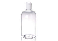 250ml 8.7oz Refillable Clear PET Plastic Lotion Toner Bottle With Flip Top Screw Cap