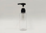 Transparent Round PET Plastic Cosmetic Bottles Packaging For Face Lotion Cream