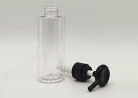 Transparent Round PET Plastic Cosmetic Bottles Packaging For Face Lotion Cream