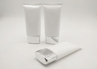 50ml 100ml Capacity PE Facial Washing Cosmetic Packaging Tube With Sliver Cap