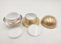 1oz 30ml Acrylic Round Face Cream Jars Skin Care Packaging With Golden Color