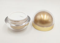 1oz 30ml Acrylic Round Face Cream Jars Skin Care Packaging With Golden Color