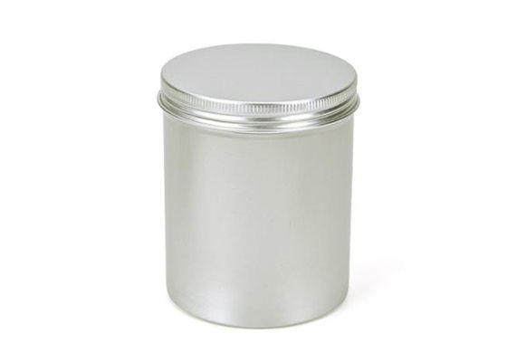 Silver 500g Aluminium Cosmetic Containers Recyclable