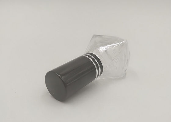5ml 10ml Cosmetic Nail Polish Bottle Black Brush Cap