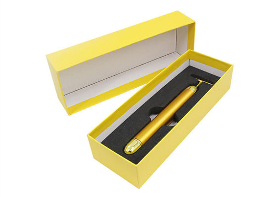Square Golden Fancy Packaging Boxes Paper Material
