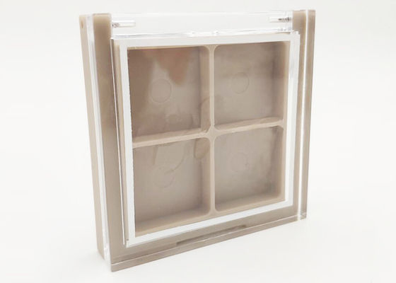 4 blocks Empty Eyeshadow Compact Case OEM / ODM
