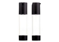 Empty Portable Refillable Airless Cosmetic Bottles 15ml 30ml 50ml Round Shape