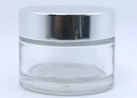 50ml Transparent Glass Cosmetic Bottles For Facial Cream Packaging