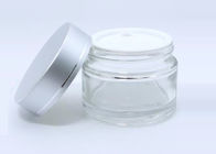 50ml Transparent Glass Cosmetic Bottles For Facial Cream Packaging