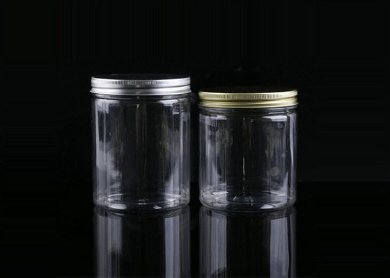 64mm 250ml Tea Plastic Jar With Aluminum Screw Cap