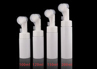 Face Clean 200ml White Plastic Foam Bottle With Heart Shaped Brush