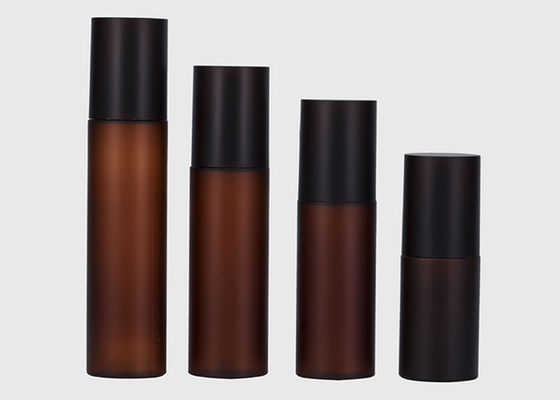 Custom 150ml Amber Matte Plastic Fine Mist Spray Bottle With Black Cover