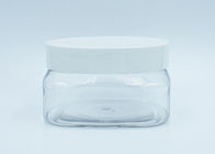 250ml Square Clear Plastic Face Cream Jars Cosmetic Packaging