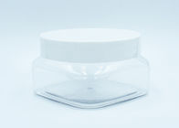 250ml Square Clear Plastic Face Cream Jars Cosmetic Packaging