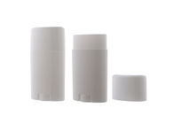 ISO Empty Cosmetic Packaging PP Oval Shape Stick Deodorant 50g Twist Up Sunscreen Tube Bottle