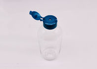 Flat Shape 400ml Plastic PET Packaging Bottle With Flip Top Cap
