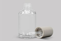 Transparent 50ml Custom Cosmetic Bottles With Flip Top Cap