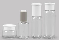 Transparent 50ml Custom Cosmetic Bottles With Flip Top Cap
