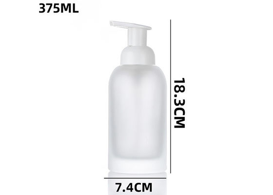 250ml 375ml Glass Cosmetic Soap Foam Pump Bottle Recyclable