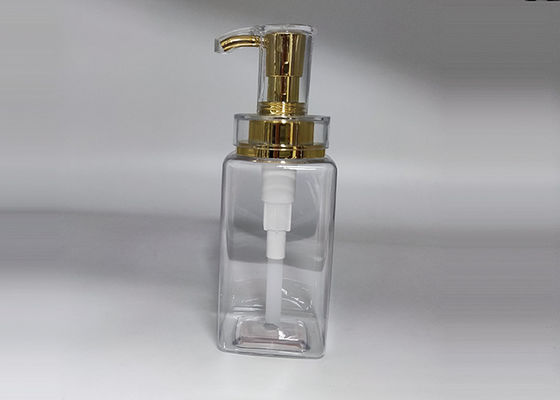 Hot Stamping 450ml Empty Foam Bottle With Gold Silver Pump