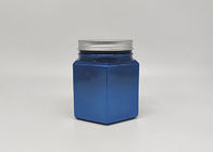 Custom Aluminum Cap Plastic Cosmetic Bottles 10.14oz Candy PET Perfume Jars