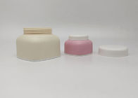 50g Matt White Black Plastic Cosmetic Cream Jar Double Wall Container