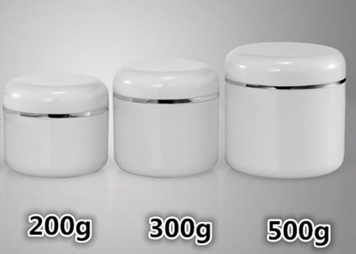 200g 300g 500g PET Face Cream Jars Customized Printing Beautiful Appearance