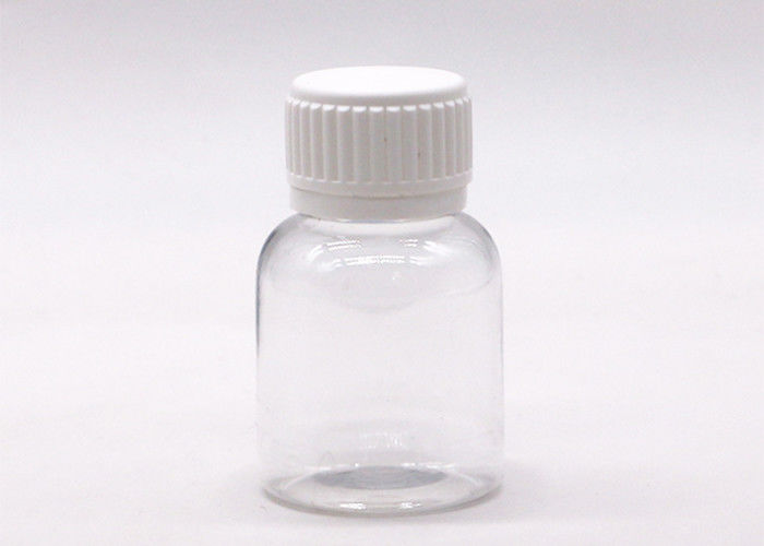 50ml Transparent PET Healthcare Packaging Bottles Round Or Customized Shape