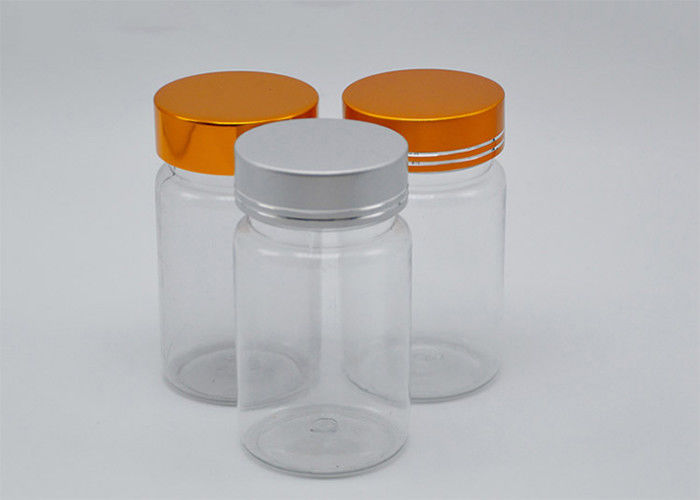 70ml PET Aluminum Cap Healthcare Packaging Bottles For Capsule Tablets