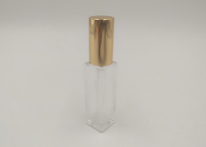 Square 10ml Travel Perfume Bottle , Refillable Perfume Atomiser Transparent