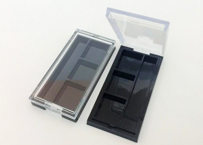 Cosmetic Glitter Eyeshadow Packaging Box Dark Black Sticker Printing