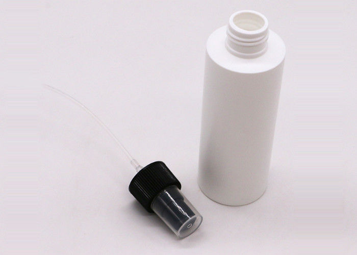 100ml White HDPE Plastic Bottles Glossy Surface Treatment With Sprayer