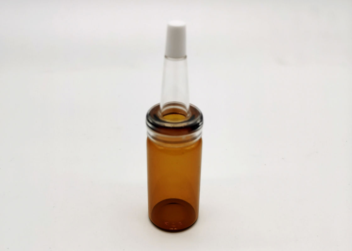Pearl luster Amber Color 10ml Glass Cosmetic Bottle