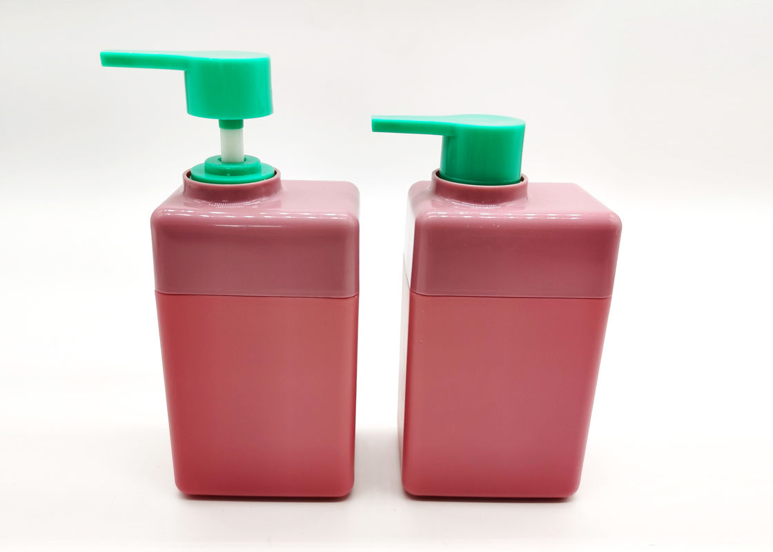 Pink 100ml 250ml HDPE Plastic Bottles With Lotion Pump