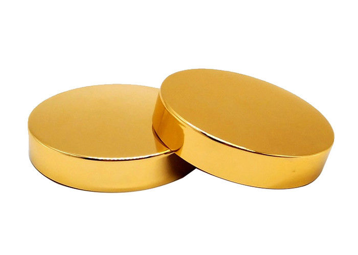 89mm UV Golden Color Plastic Screw Cap For Plastic PET Jar
