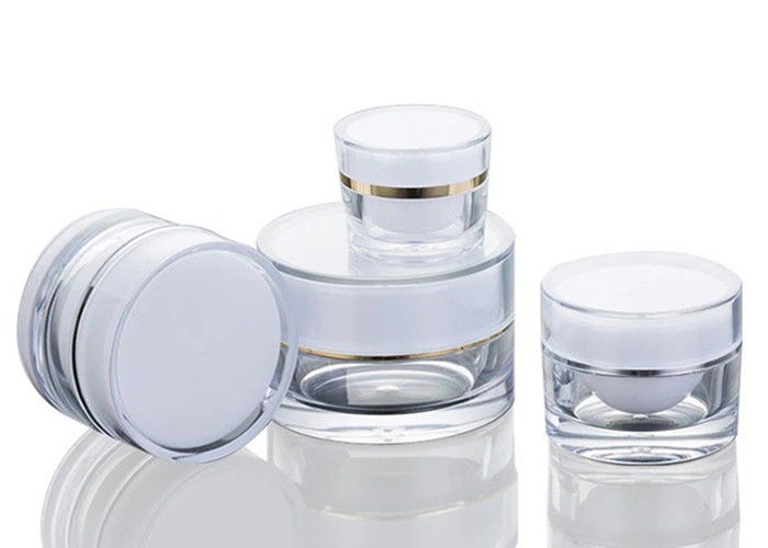 15g 30g 50g Round Acrylic Face Cream Jars Skincare Product Packaging