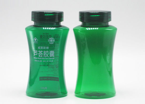 5oz 150cc Green PET Plastic Healthcare Packaging Bottles With Flip Top Cap